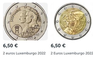 Pack reservado monedas luxemburgo