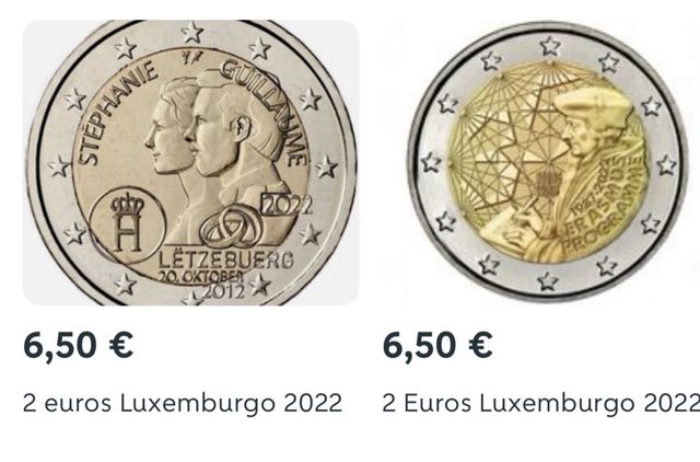 Pack reservado monedas luxemburgo