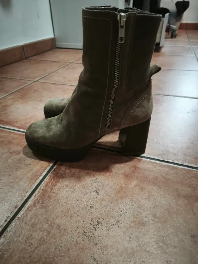 Botines Unisa Beige/Marrón Talla 38