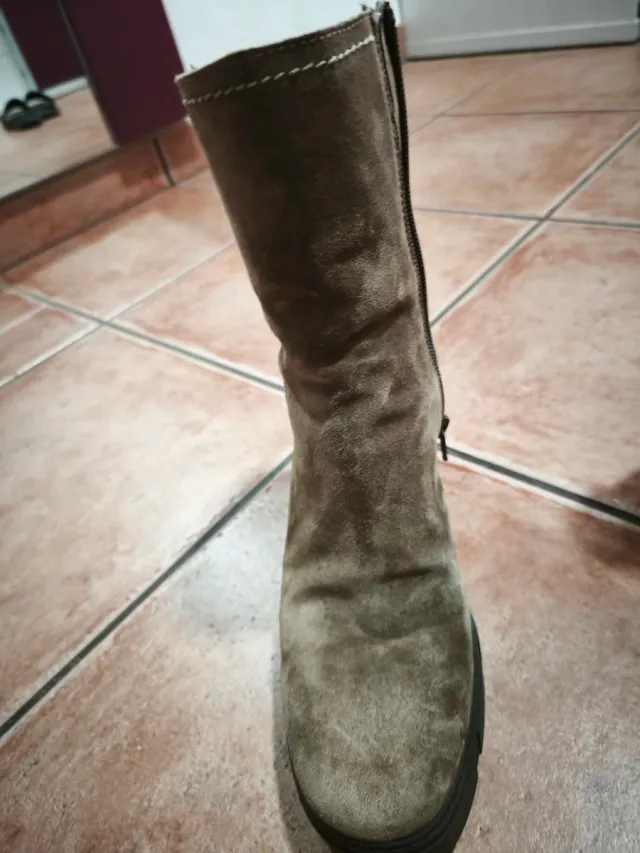 Botines Unisa Beige/Marrón Talla 38