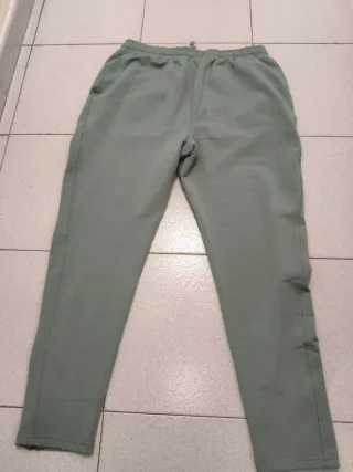 Pantalón chándal MP verde militar cremallera