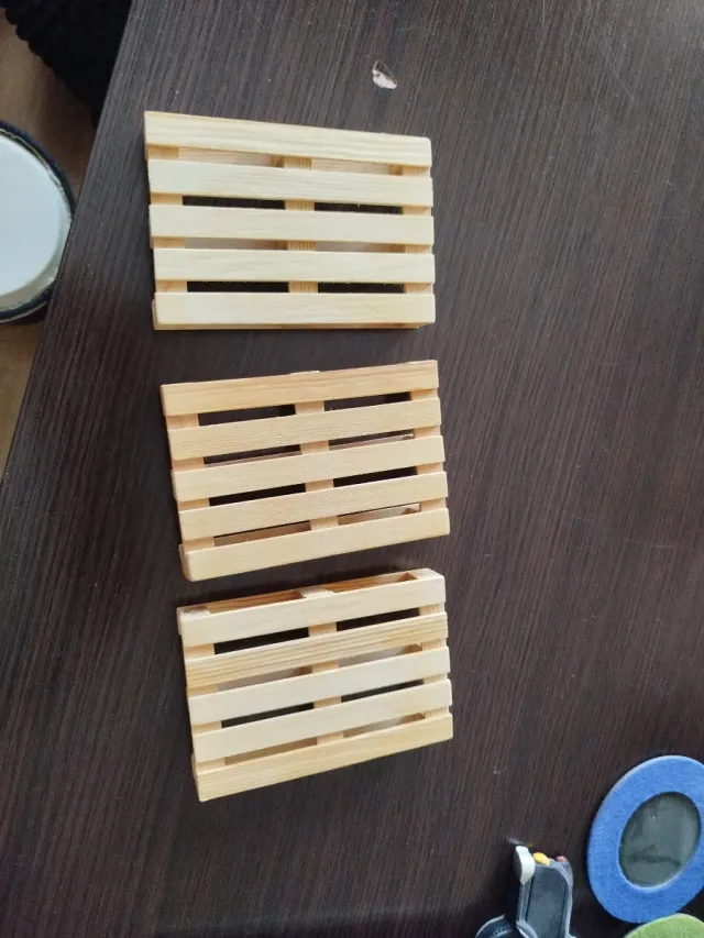 Mini palets de madera decorativos (3 uds)