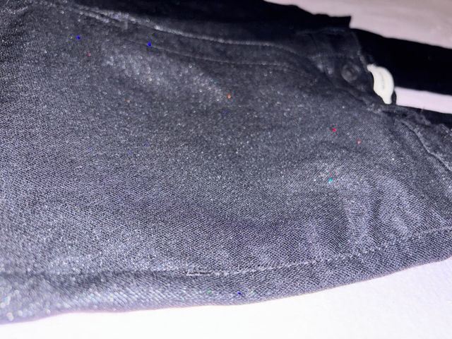 2 Pantalones brillos y blanco Mujer 36 Nuevo