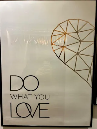 2 Posters Corazón Geométrico Love Do