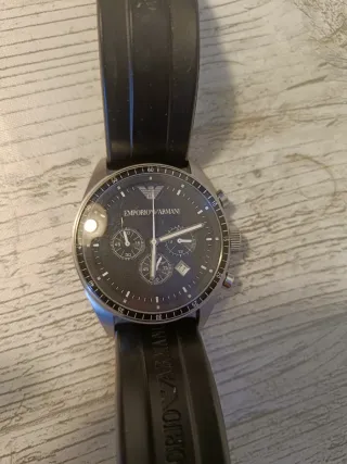 Reloj Emporio Armani Cronógrafo Negro/Plata