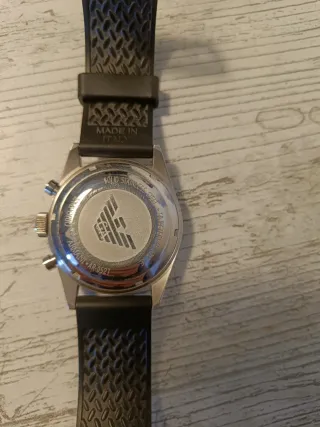 Reloj Emporio Armani Cronógrafo Negro/Plata