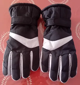 Guantes de snowboard negros para mujer y hombre
