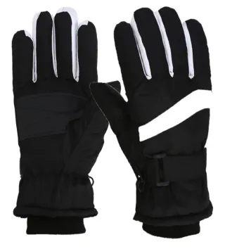 Guantes de snowboard negros para mujer y hombre