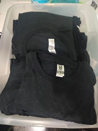 28 Camisetas Negras Roly Talla XL