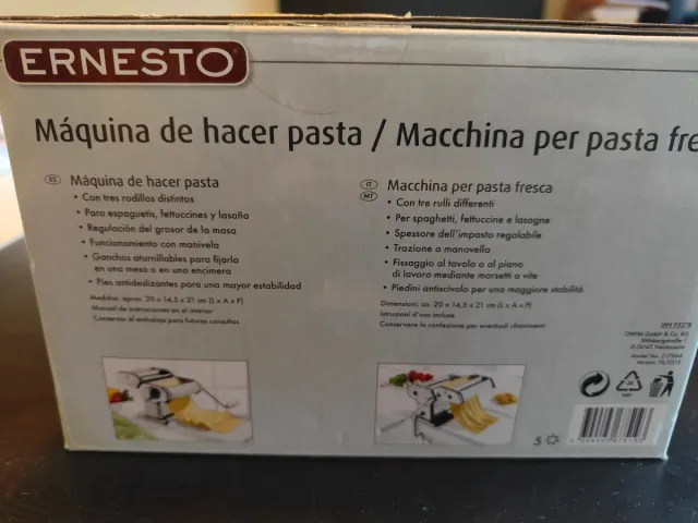 Máquina para hacer pasta Ernesto