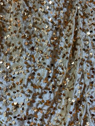 Falda fiesta lentejuelas doradas