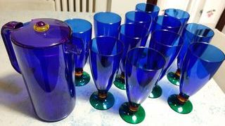 Caraffae 12 Calici Guzzini Blu