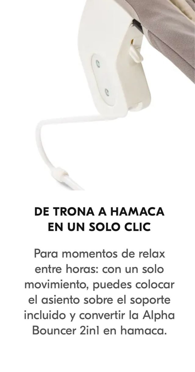 Hamaca recién nacido Hauck Alpha Bouncer 2 en 1