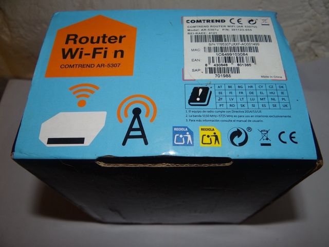 COMTREND ROUTER WIFI (AR 5307U) Model: AR-5307u