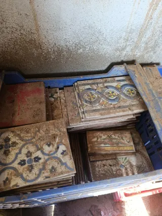 Azulejos antiguos decorados