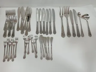 Set di posate Belle Époque 36 pezzi in acciaio inossidabile alta qualità