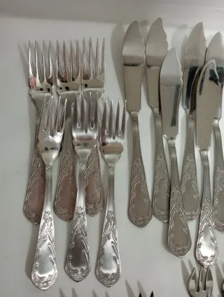 Set di posate Belle Époque 36 pezzi in acciaio inossidabile alta qualità