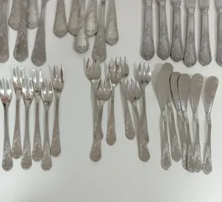 Set di posate Belle Époque 36 pezzi in acciaio inossidabile alta qualità