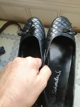Bailarinas Señorita Negras Talla 39