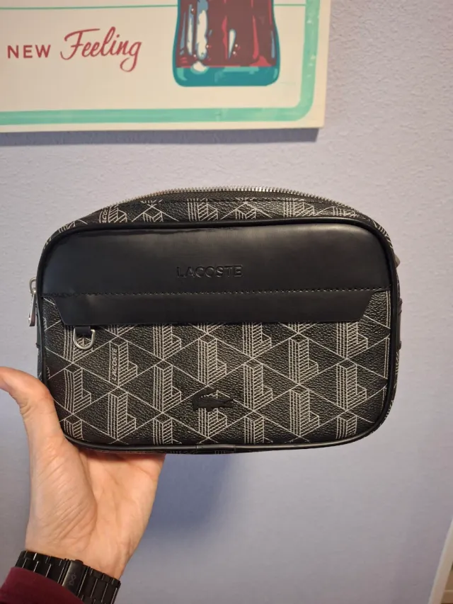 Riñonera/Bandolera Lacoste Original Negra Nueva