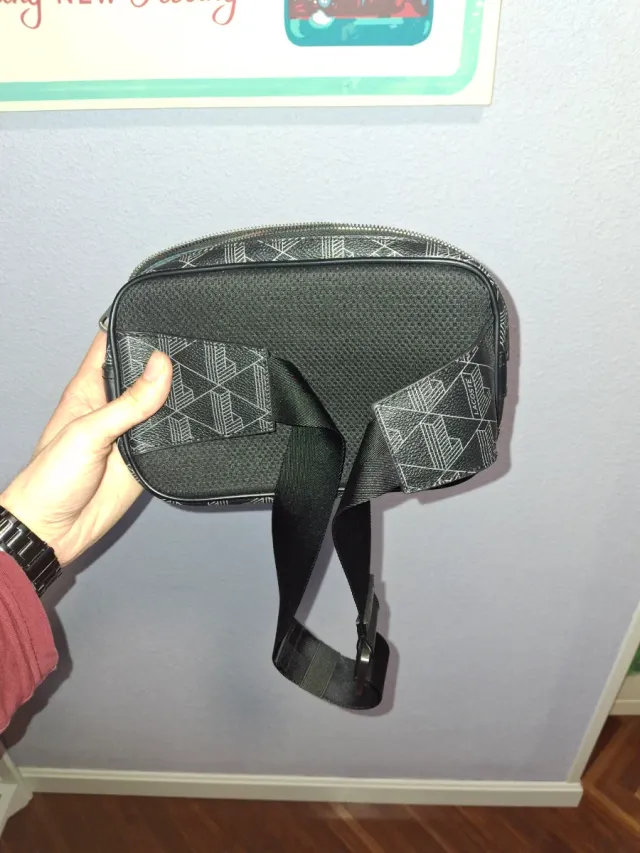 Riñonera/Bandolera Lacoste Original Negra Nueva