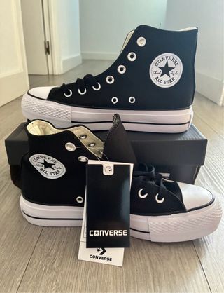 Zapatillas Converse plataforma altas negras