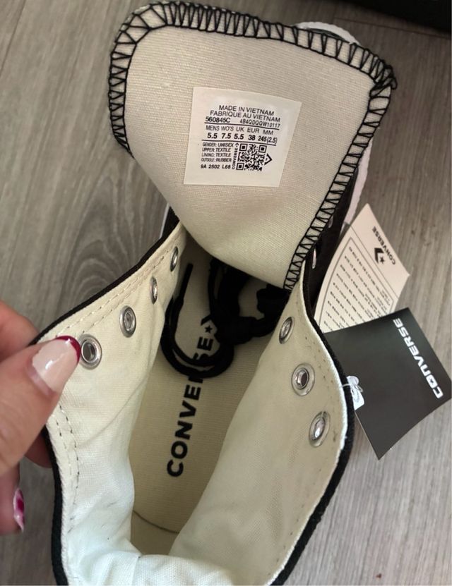 Zapatillas Converse plataforma altas negras