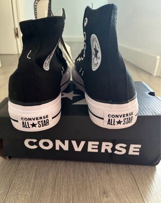 Zapatillas Converse plataforma altas negras