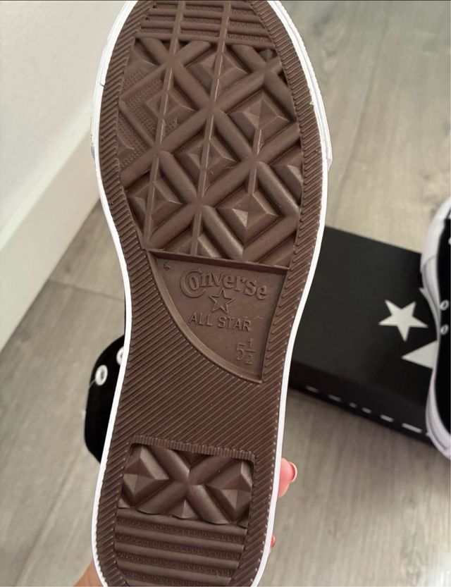 Zapatillas Converse plataforma altas negras