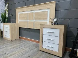 Cabecero Kiara + 2 Mesitas Noche ENVIO GRATIS