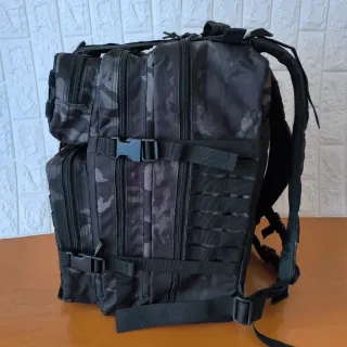 Mochila Táctica Militar Grande Negra Viaje Senderi