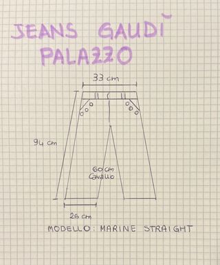 Jeans Palazzo panna Gaudi