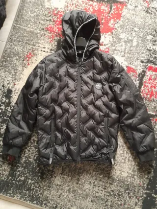 Giubbotto ragazzo nero trapuntato