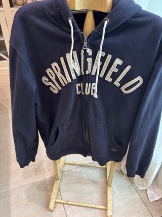 Sudadera Springfield Club Azul Hombre