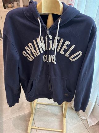 Sudadera Springfield Club Azul Hombre