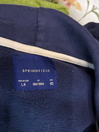 Sudadera Springfield Club Azul Hombre