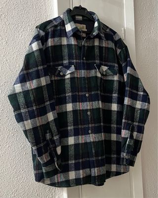 Sobrecamisa acolchada cuadros