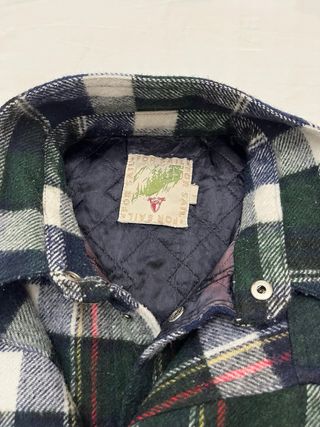 Sobrecamisa acolchada cuadros