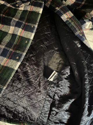 Sobrecamisa acolchada cuadros