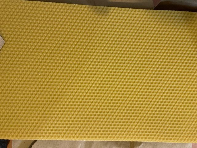 Cera estampada para colmenas