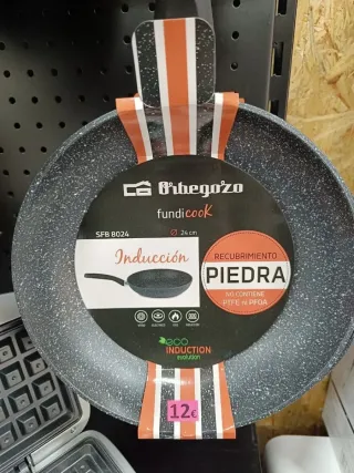 Sarten orbegozo vitro inducción gas electrico