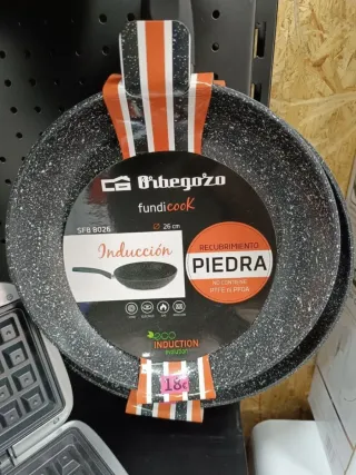 Sarten orbegozo vitro inducción gas electrico