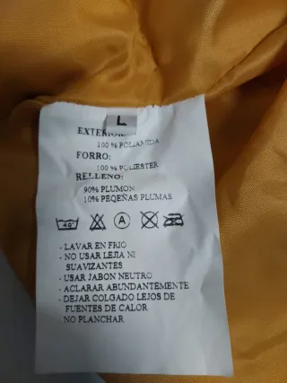 Abrigo plumas mujer super calentito