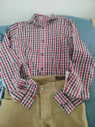 Lote 2 camisas y 2 pantalones hombre,talla M