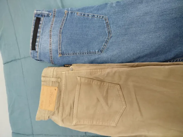 Lote 2 camicie e 2 pantaloni uomo, taglia M