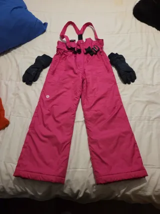 Pantalón de esquí rosa para niña 8 años