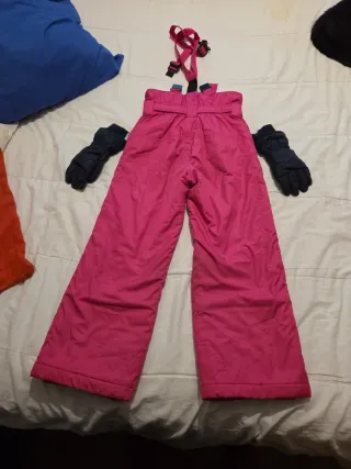 Pantalón de esquí rosa para niña 8 años