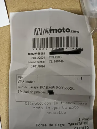 Escape IXIL RC para BMW F900 R/XR homologado