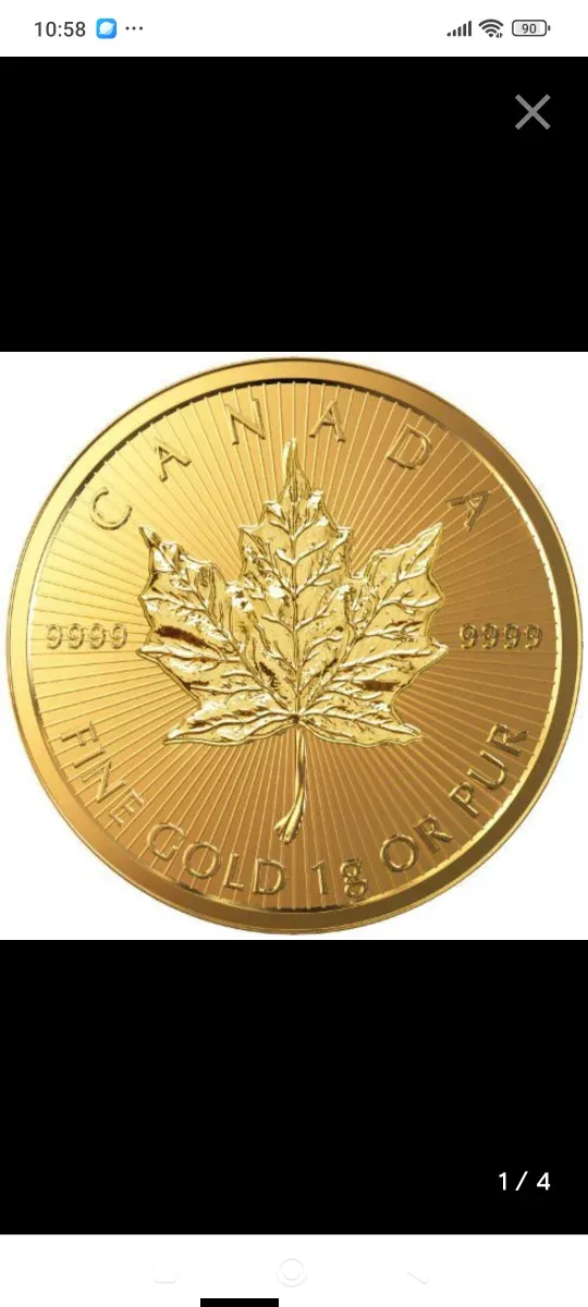 Moneda de Oro Puro 24k