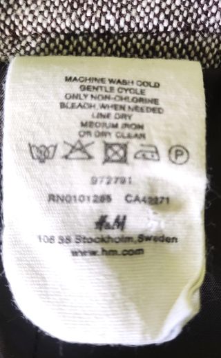 Falda H&M Campana Talla S Marrón